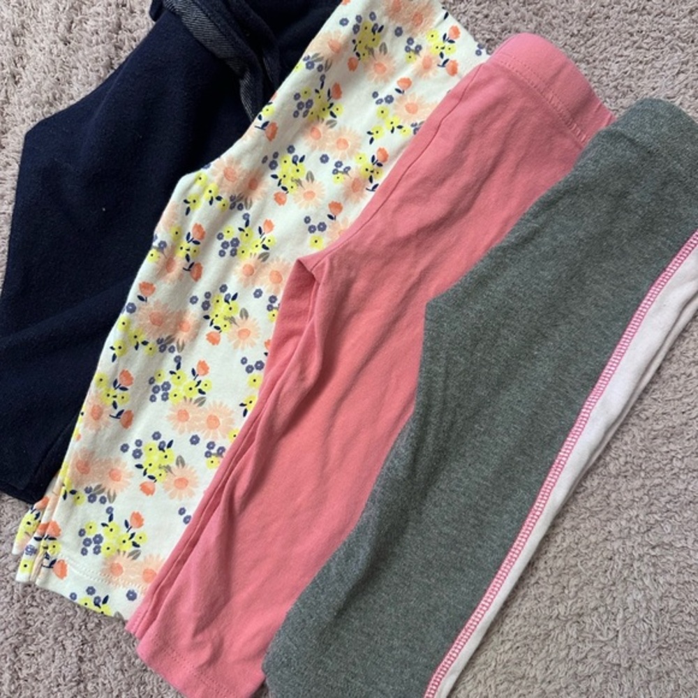 Baby Girl Leggings Bundle 6–9M | Carter’s, Old Navy & New Balance | 4 Pair Lot